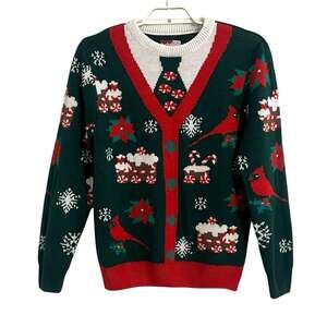 Party Sweater Ugly Christmas Sweater Cardinals